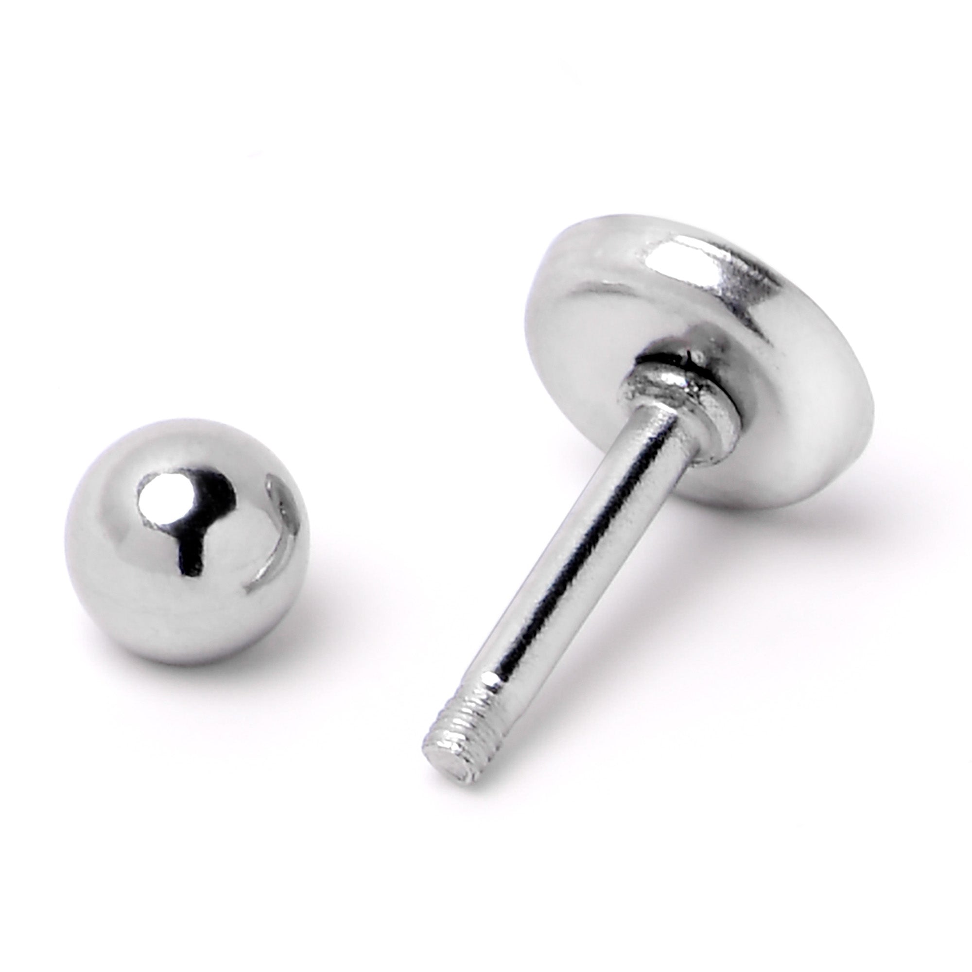 BodyCandy 16G 1/4 Loving Blue Whales Cartilage Tragus Stud — in-use photo