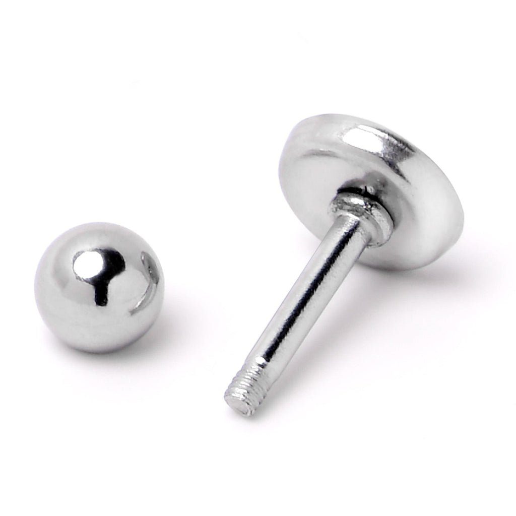 BodyCandy 16G 1/4 Loving Octopus Duo Cartilage Tragus Earring — in-use photo