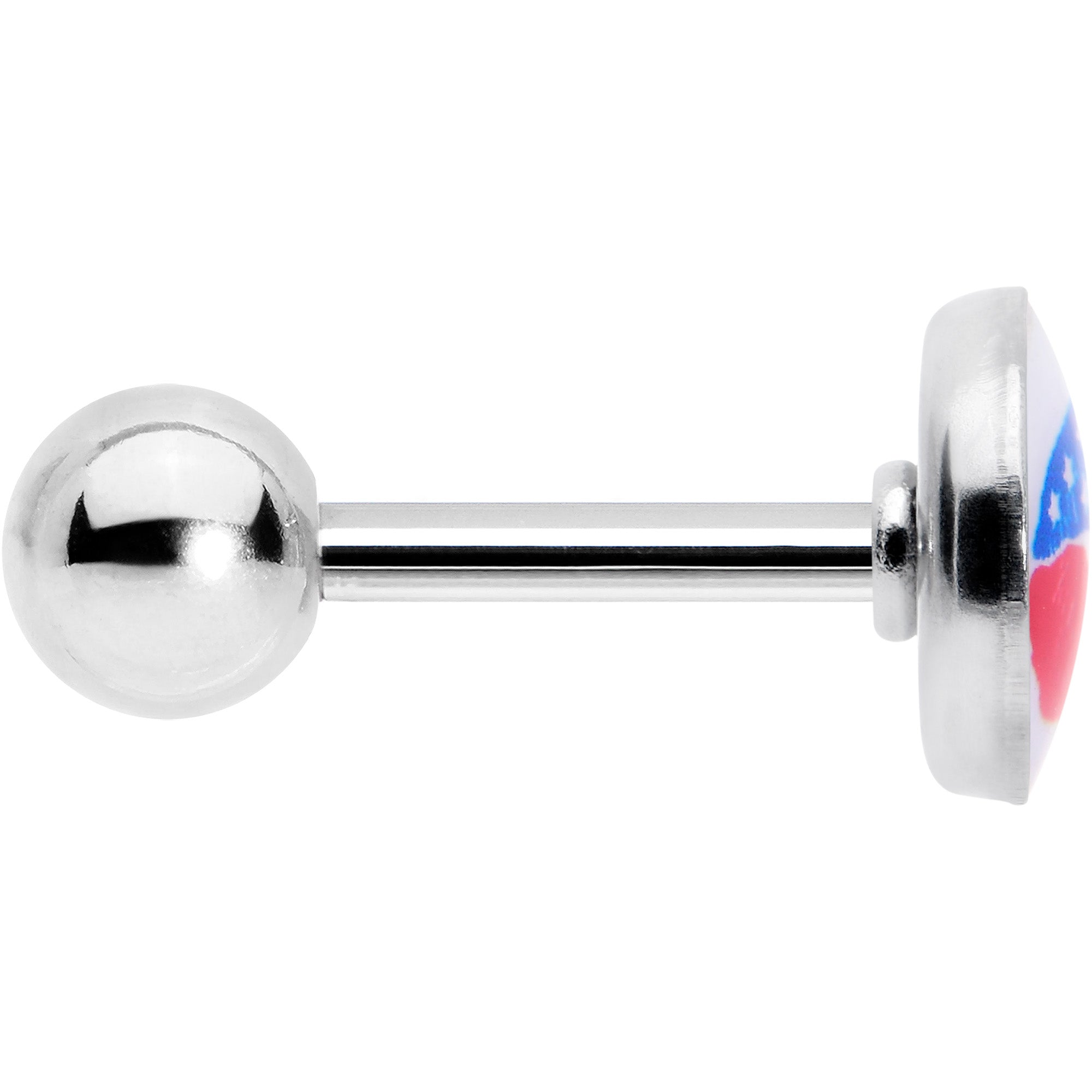 BodyCandy 16G 1/4 Inlay Patriotic Kissy Lips Cartilage Tragus Earring — lifestyle context