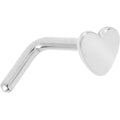 BodyCandy 20G 1/4 ASTM F-136 Implant Grade Titanium Heart End L Shape Nose Ring — main product shot