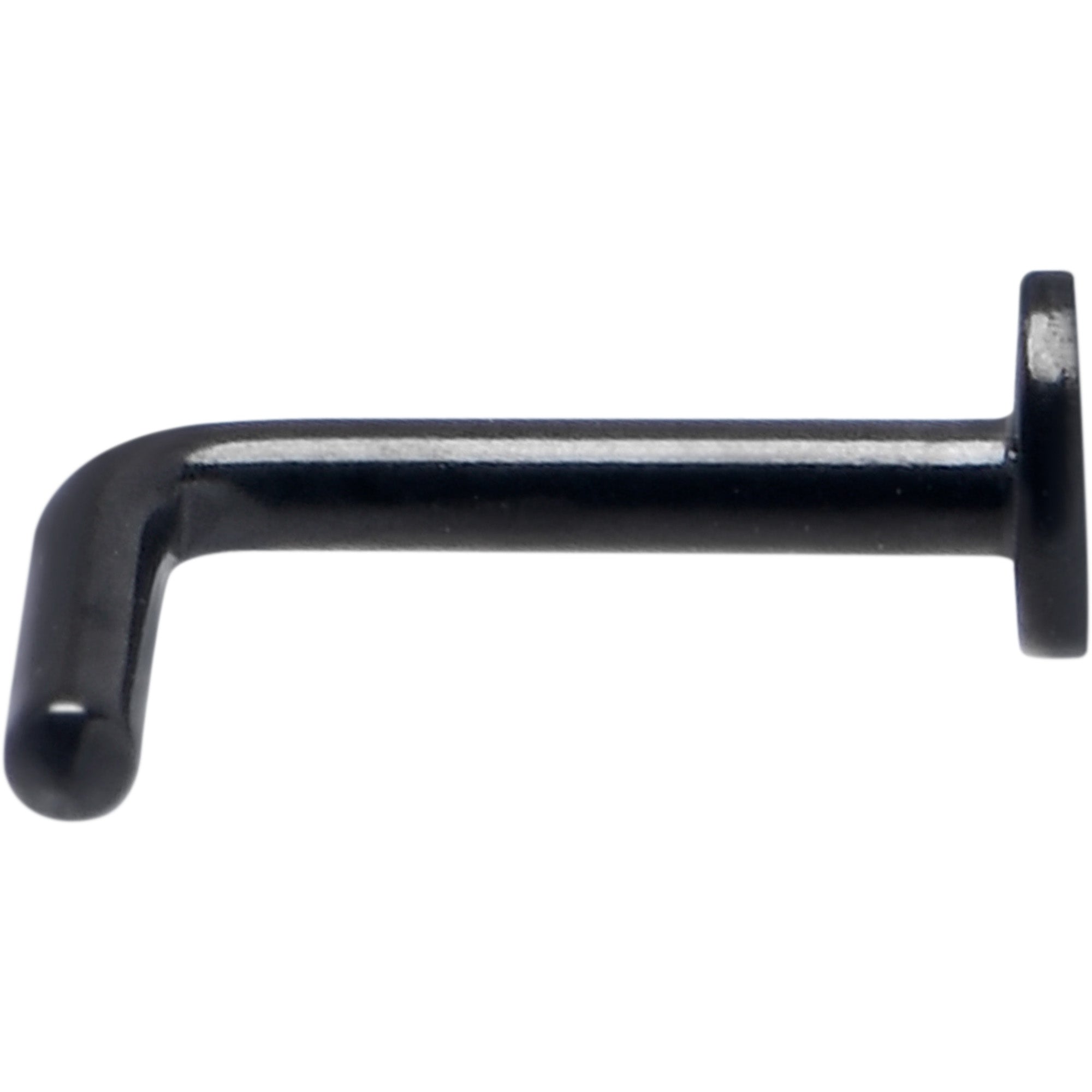 BodyCandy 18G 1/4 Black ASTM F-136 Implant Grade Titanium Moon End L Shape Nose Ring — lifestyle context