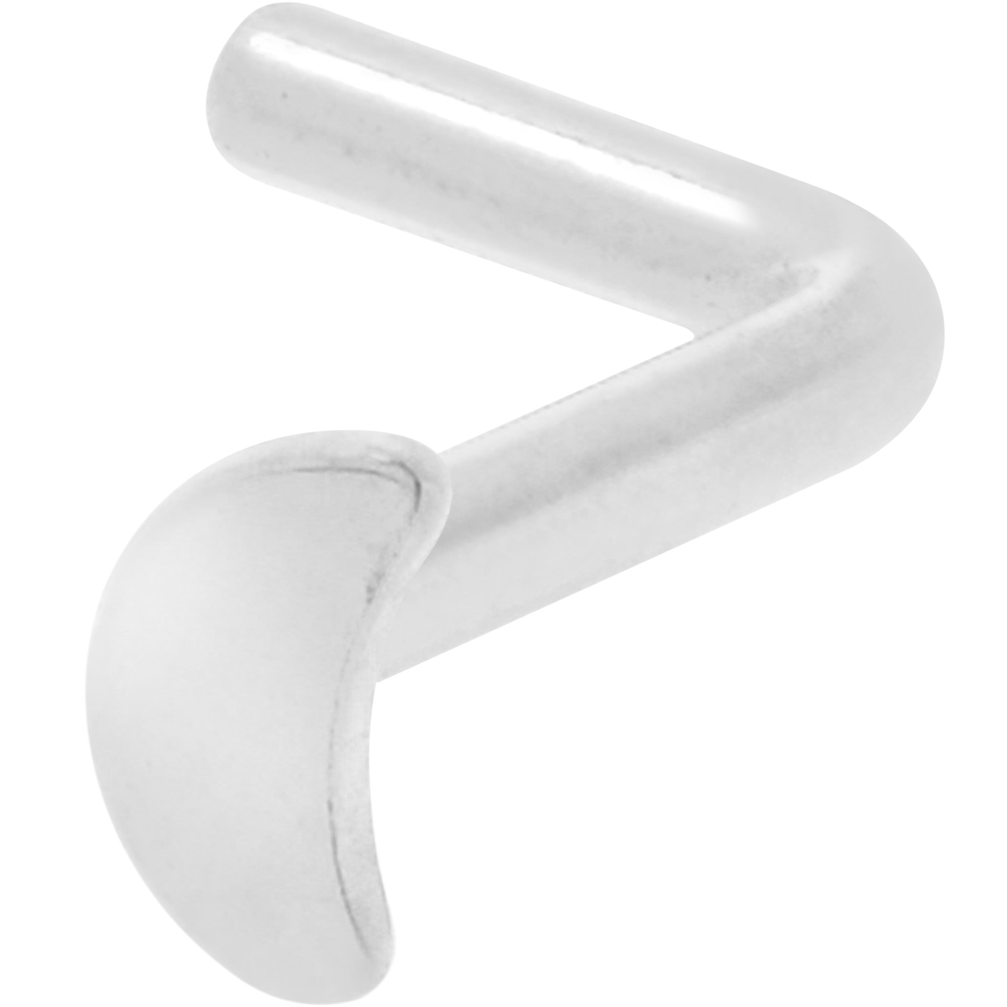 BodyCandy 18G 1/4 ASTM F-136 Implant Grade Titanium Moon End L Shape Nose Ring — main product shot