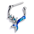 BodyCandy 16G 3/8 Blue Gem Blue Mermaid Tail Stars Cartilage Clicker — main product shot