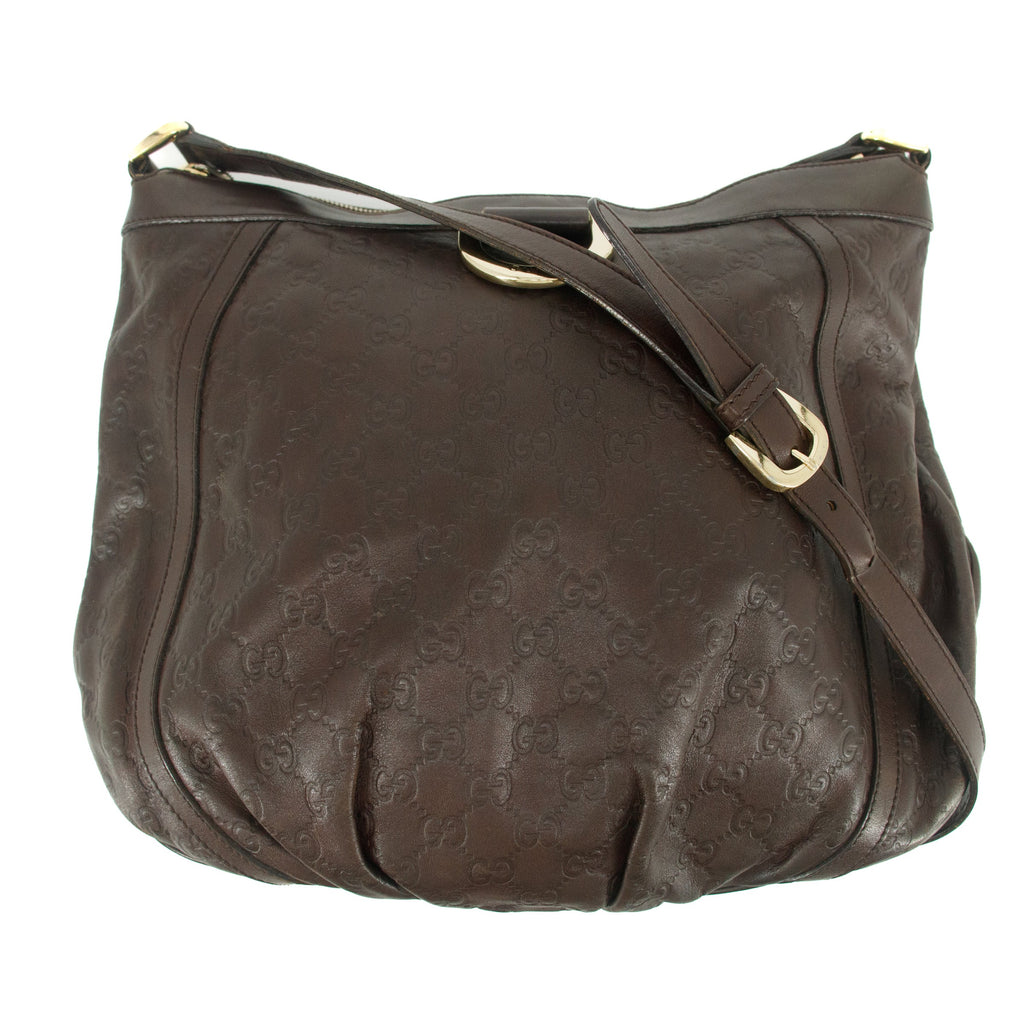 Bolt Boutique Gucci Brown Abby Guccisima Leather Crossbody Bag #7706 — main product shot