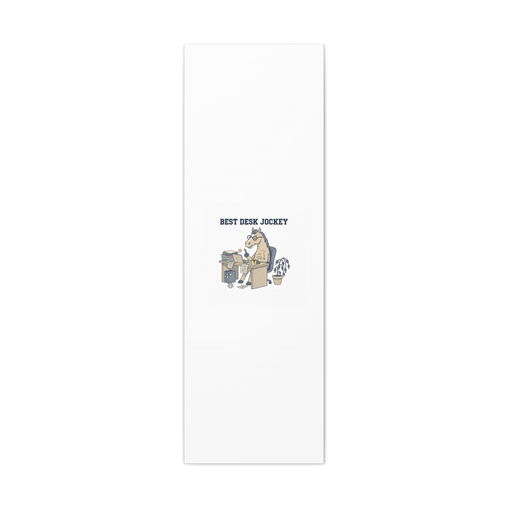 Best Desk Jockey Canvas, Workhorse Office Art | Corporate Burnout Parody