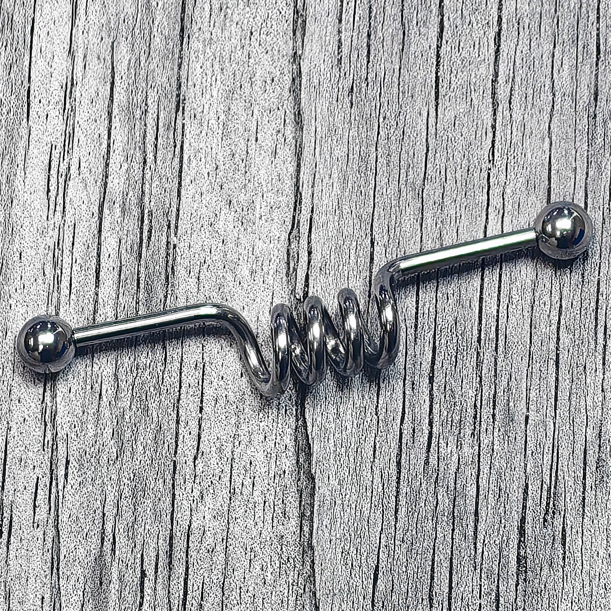BodyCandy 14G Internally Threaded Coil Project Bar 38mm — main product shot