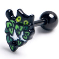 BodyCandy 16G 1/4 Black Pouncing Cat Cartilage Tragus Earring — main product shot