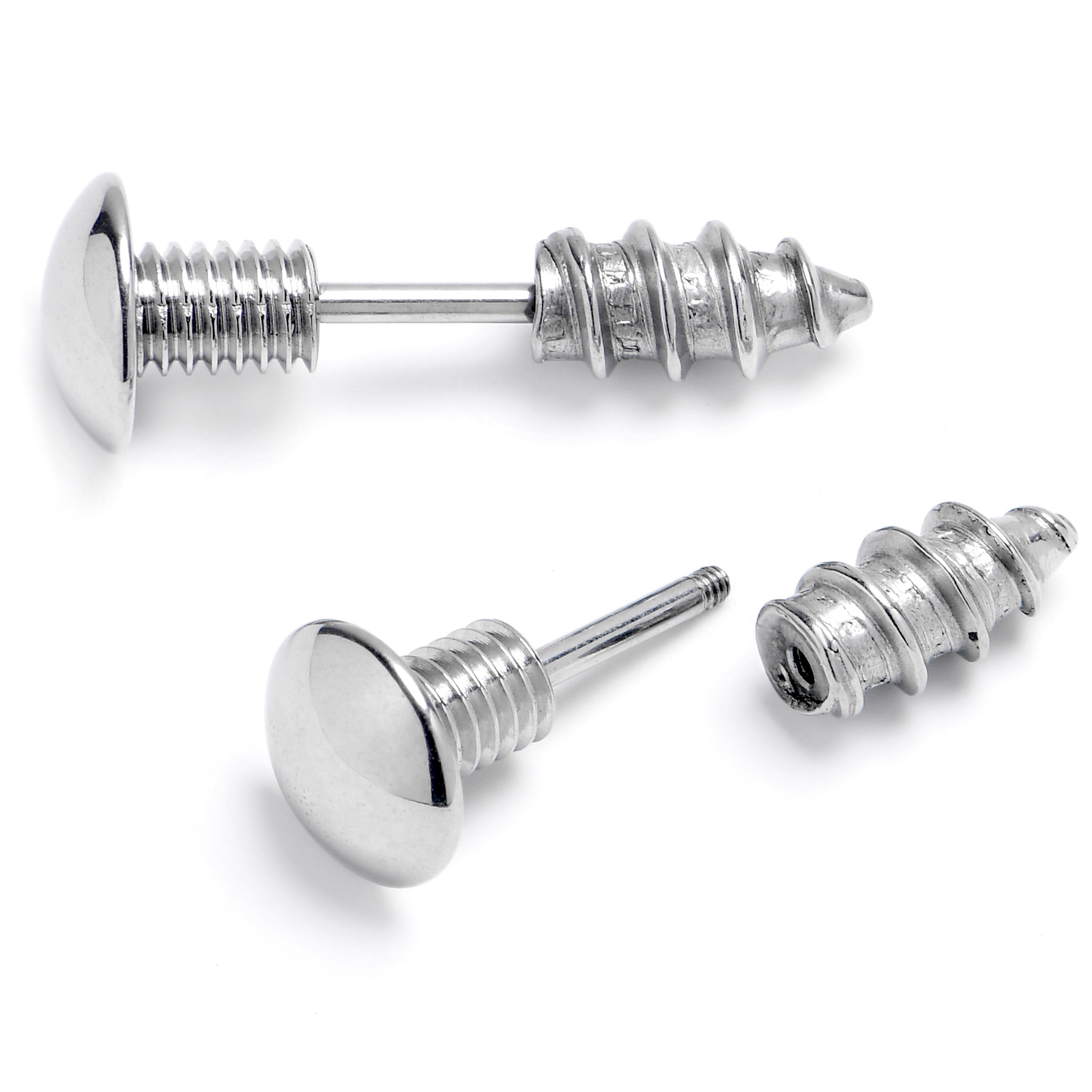 BodyCandy 16G Optical Illusion Screw Cheater Plug Set — main product shot