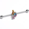 BodyCandy 14G Abstract Mermaid Industrial Barbell 38mm — main product shot