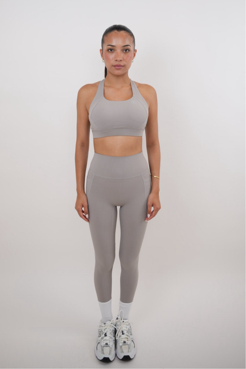 KIMITH BRAND I Am Glowing Frosty Gray Quick Dry Butter Legging — main product shot