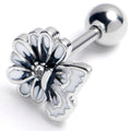 BodyCandy 16G 1/4 Clear Gem Butterfly Blossom White Cartilage Tragus Earring — main product shot