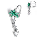 BodyCandy 20G 5/16 Tropical Palms Dangle Helix Cartilage Earring — main product shot