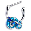 BodyCandy 16G 5/16 Dolphins Blue Beauty Cartilage Clicker — main product shot