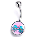 BodyCandy Loving Octopus Duo Belly Ring — main product shot