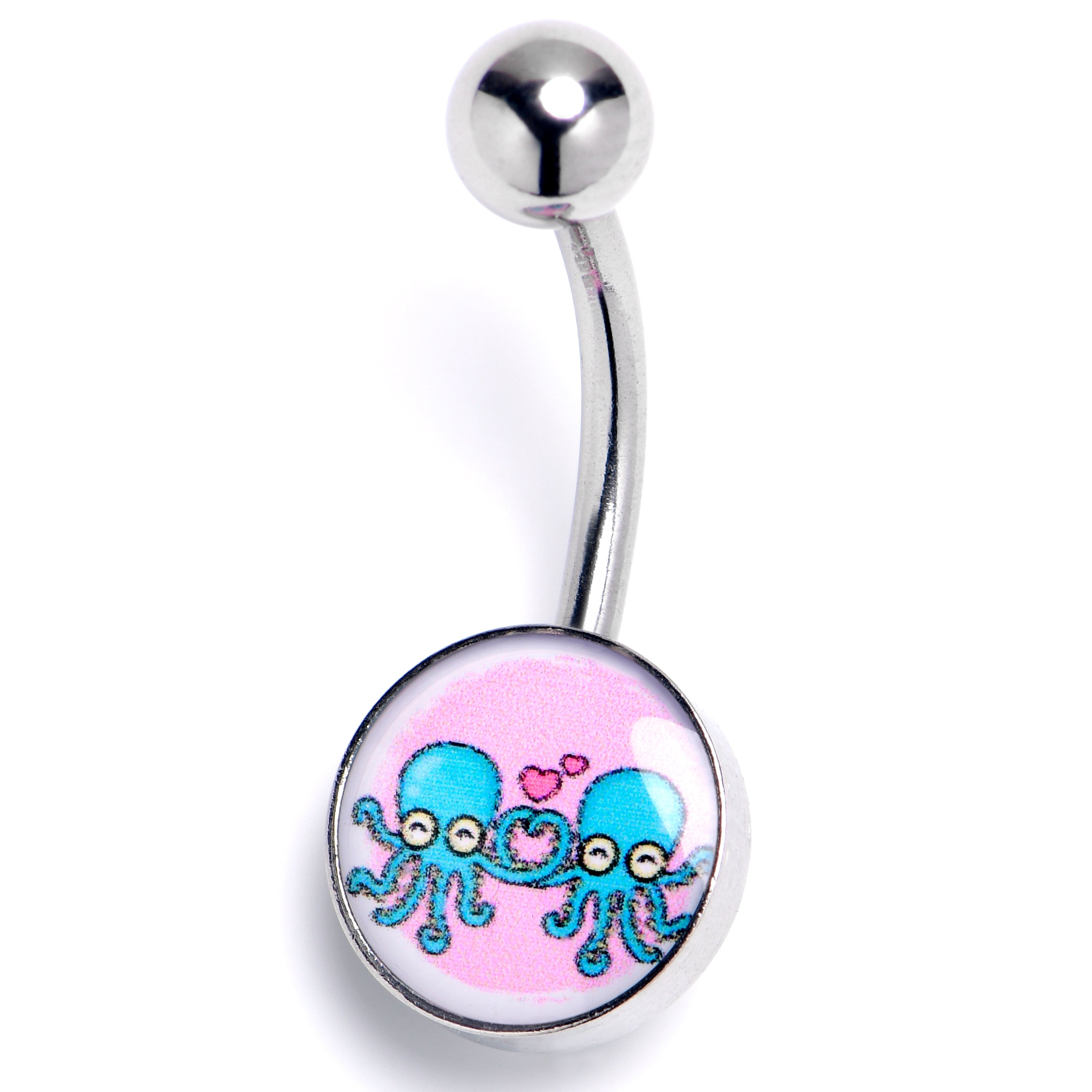 BodyCandy Loving Octopus Duo Belly Ring — main product shot