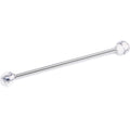 BodyCandy 14G Howlite Natural Stone Industrial Barbell 38mm — main product shot