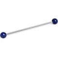 BodyCandy 14G Blue Lapis Natural Stone Industrial Barbell 38mm — main product shot