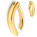 BodyCandy 14G 3/8 Gold Tone ASTM F-136 Implant Grade Titanium Hinged Hoop Belly Ring — main product shot
