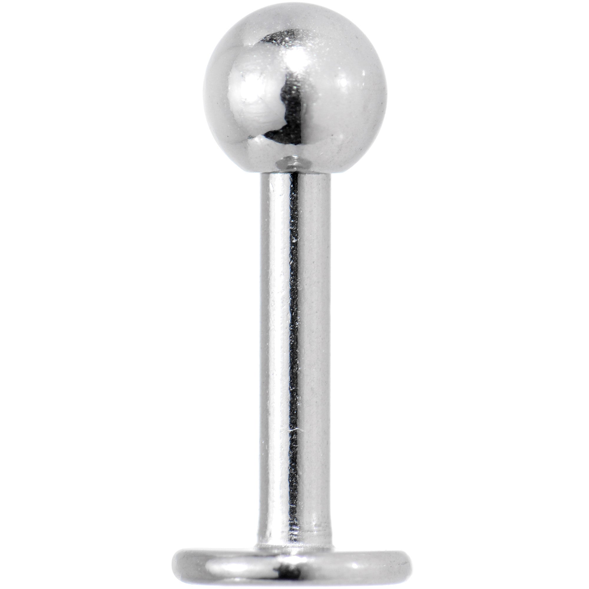BodyCandy Silver BALL Labret Body Jewelry — main product shot