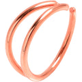 BodyCandy 20G 5/16 Rose Gold Tone Double Nose Hoop — main product shot