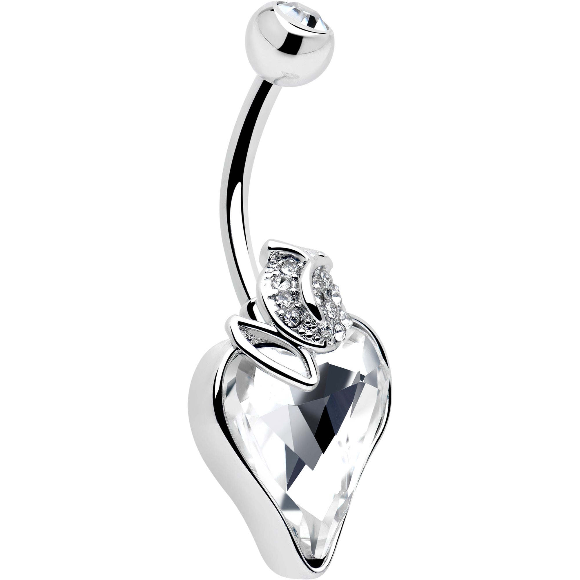 BodyCandy Clear Gem Strawberry Love Belly Ring — lifestyle context