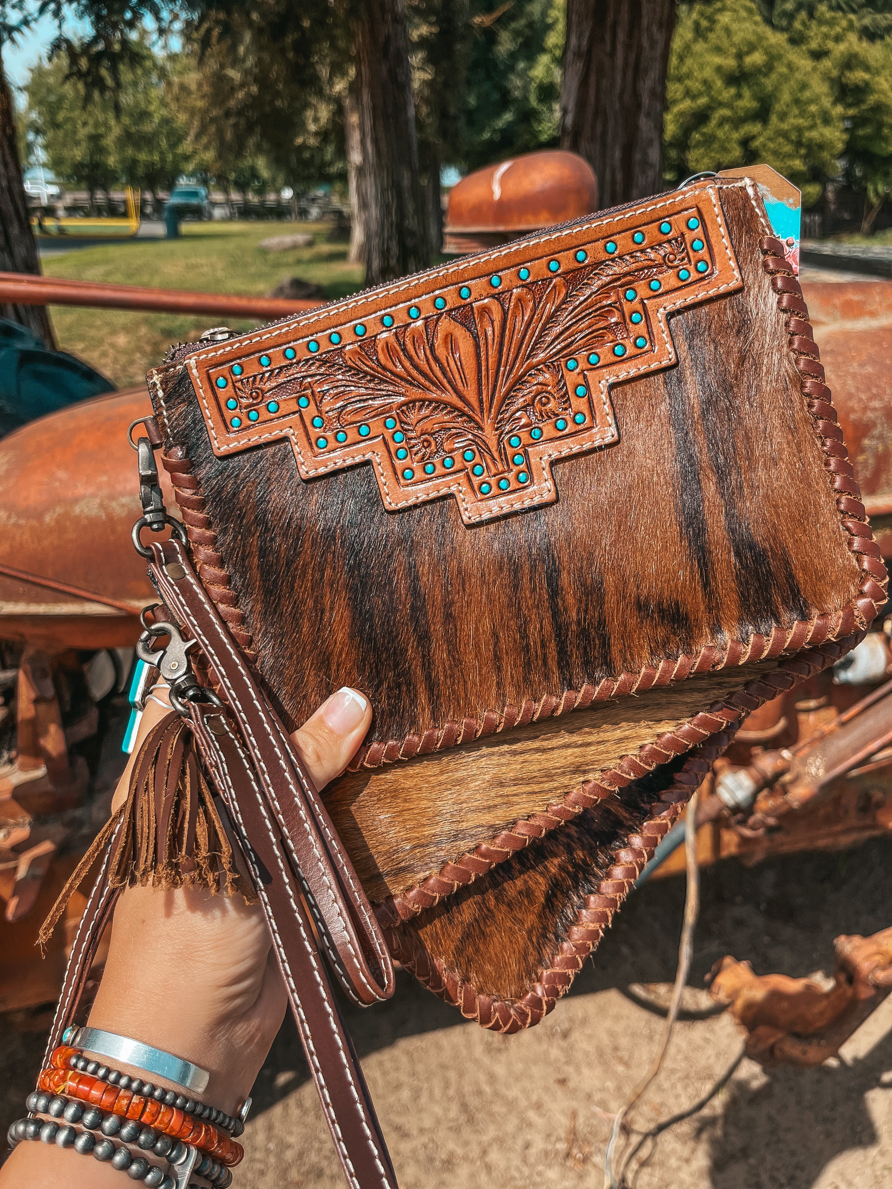 Haute Southern Hyde The Waylon Wristlet a Haute Southern Hyde by Beth Marie Exclusive — detail close-up