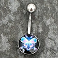 BodyCandy Futuristic Butterfly Belly Ring — main product shot