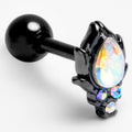 BodyCandy 16G 1/4 Aurora Gem Black Dream Drop Cartilage Tragus Earring — main product shot