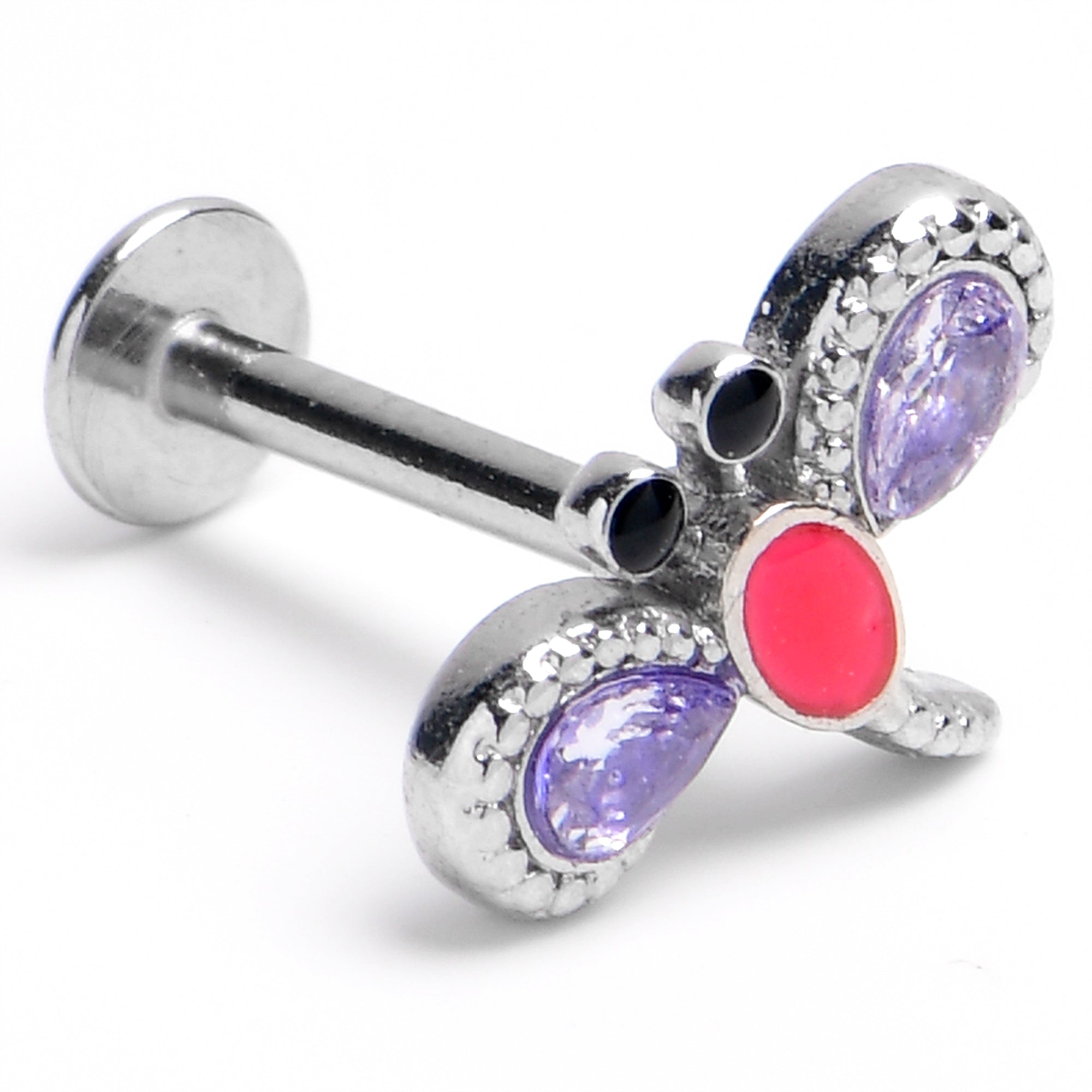 BodyCandy 16G 5/16 Embellished Dragonfly Labret Monroe Tragus — main product shot