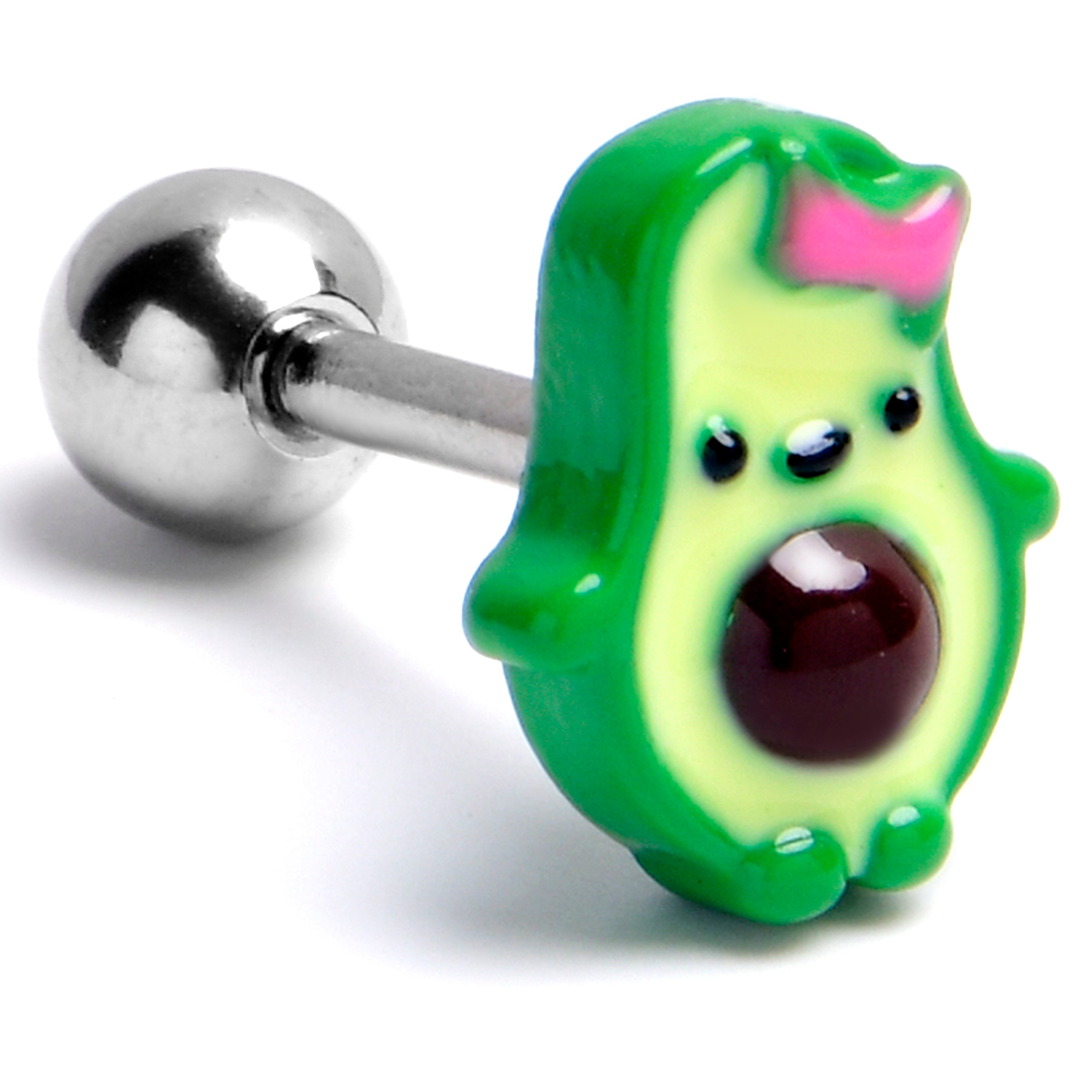 BodyCandy 16G 1/4 Cutie Avocado Cartilage Tragus Earring — main product shot
