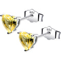 BodyCandy 5mm CZ  Heart 925 Sterling Silver November Birthstone Stud Earrings — main product shot
