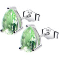 BodyCandy 5mm CZ  Pear 925 Sterling Silver August Birthstone Stud Earrings — main product shot