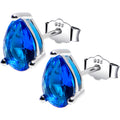 BodyCandy 5mm CZ  Pear 925 Sterling Silver September Birthstone Stud Earrings — main product shot