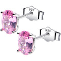 BodyCandy 4mm CZ Oval 925 Sterling Silver October Birthstone Stud Earrings — main product shot