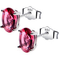 BodyCandy 5mm CZ  Oval 925 Sterling Silver July Birthstone Stud Earrings — main product shot