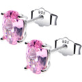 BodyCandy 5mm CZ  Oval 925 Sterling Silver October Birthstone Stud Earrings — main product shot