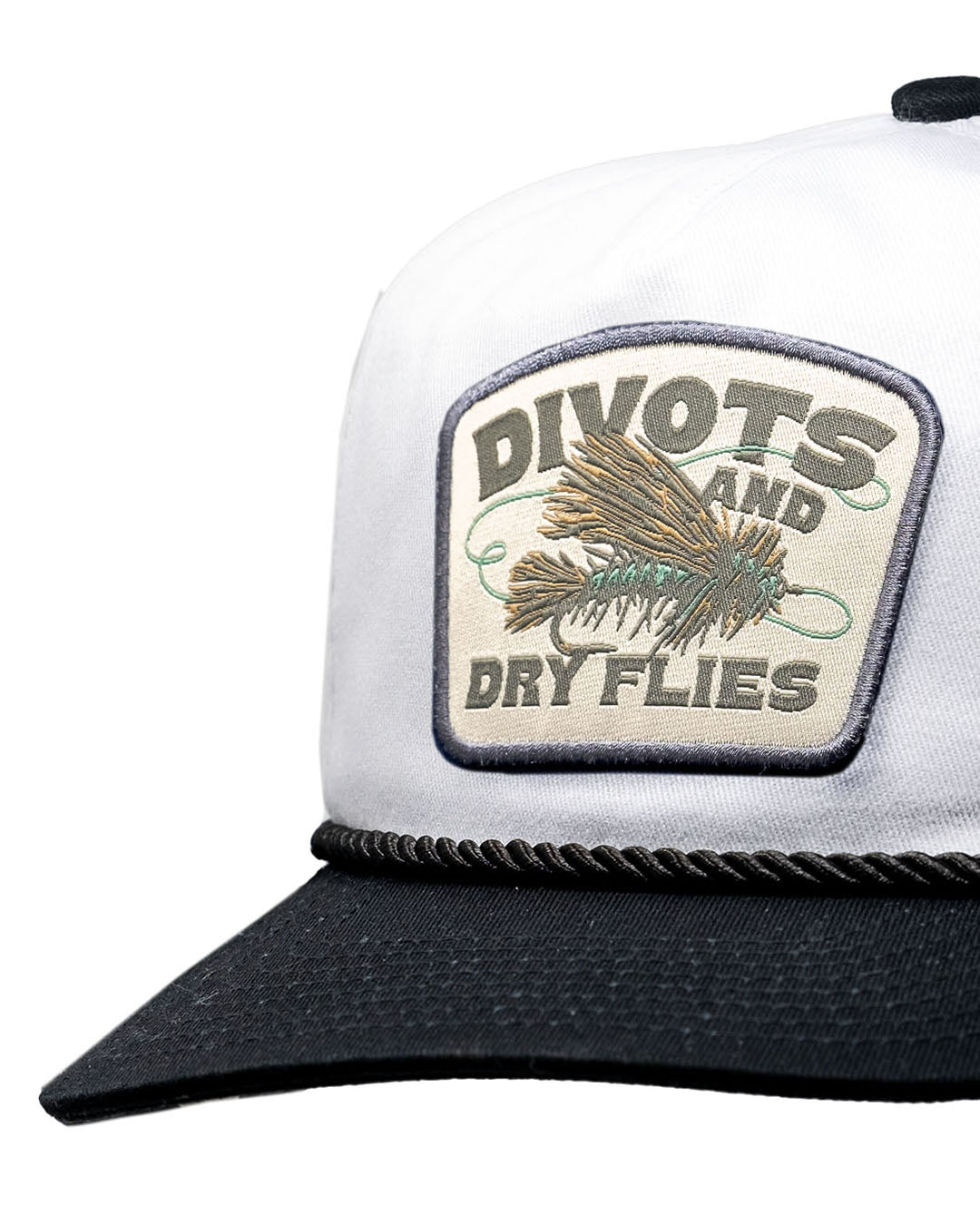 Heritage Rope Hat - Divots & Dry Flies - Domino – Pins and Aces, view 5