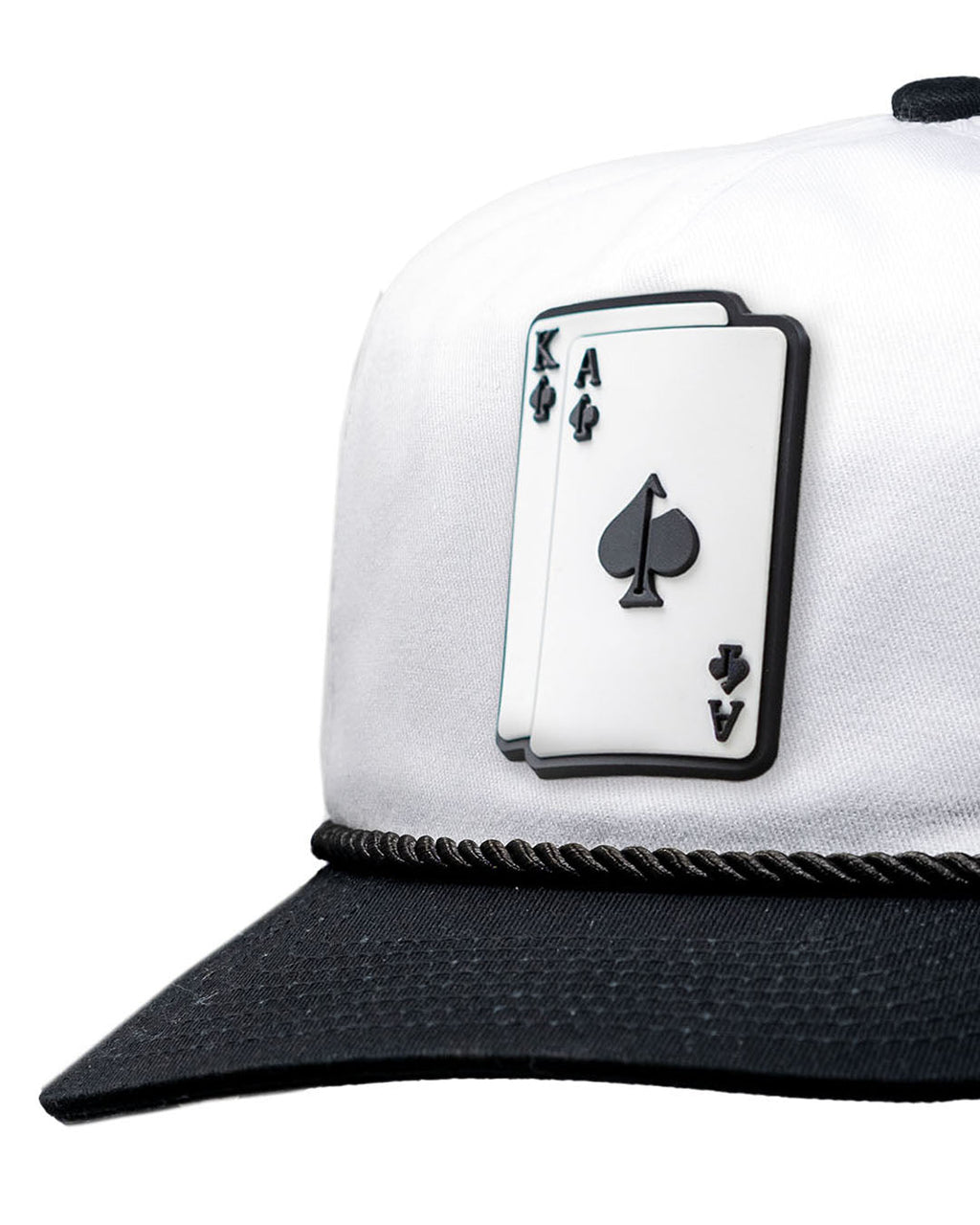 Pins and Aces Heritage Rope Hat - AK - Domino — back view