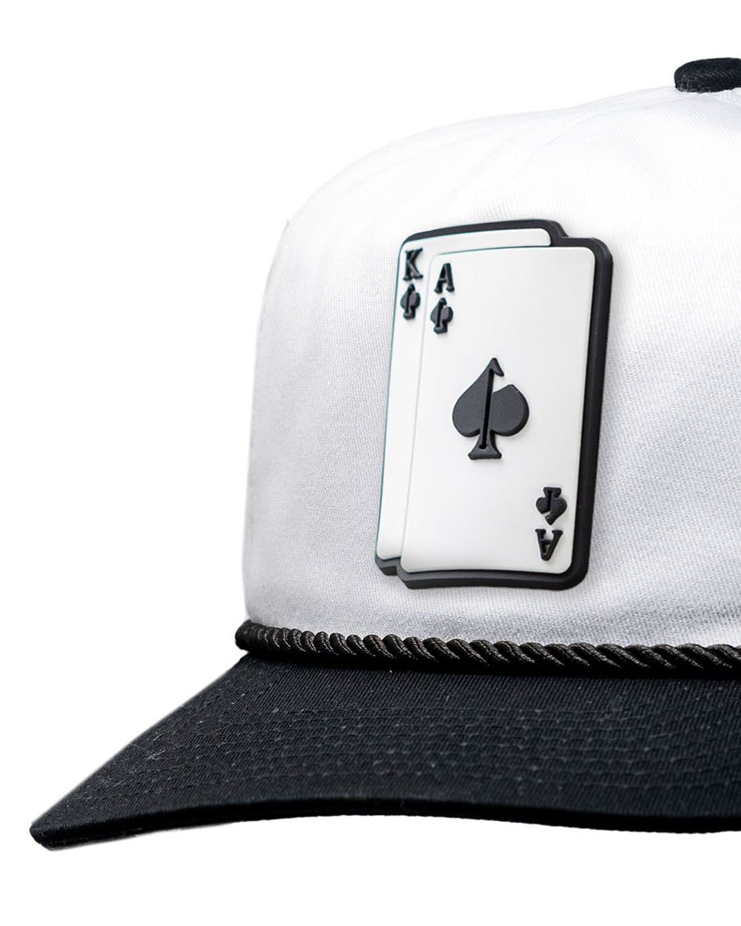 Pins and Aces Heritage Rope Hat - AK - Domino — back view