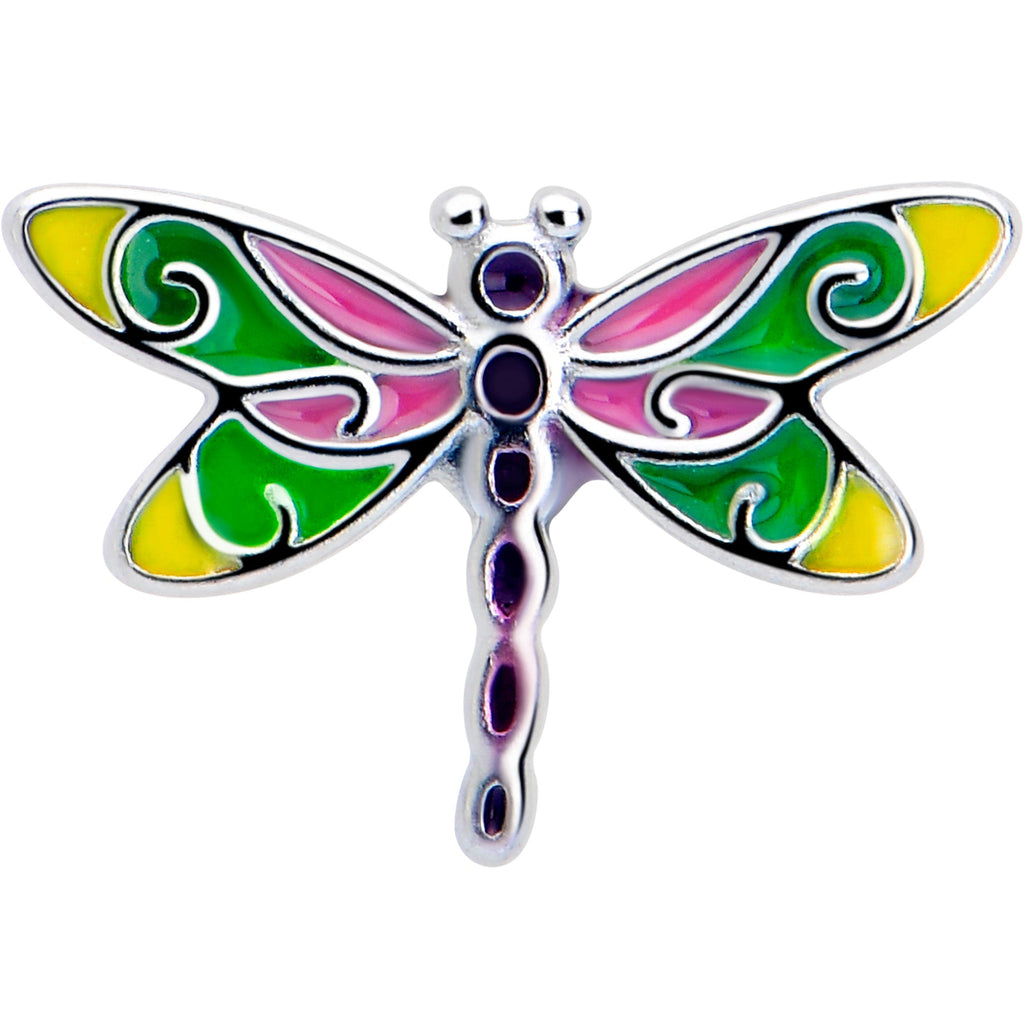 BodyCandy Dragonfly Colors Barbell Tongue Ring — lifestyle context