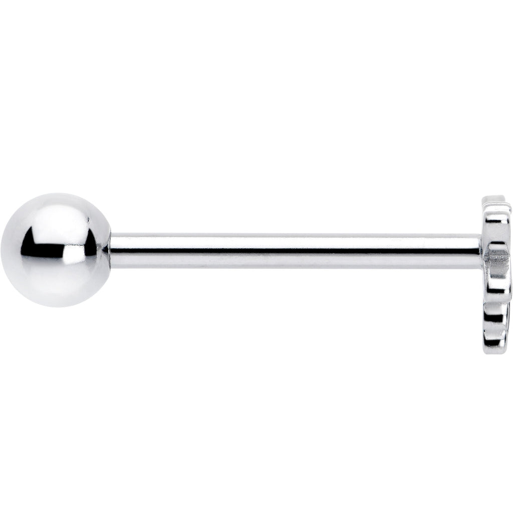 BodyCandy Dragonfly Colors Barbell Tongue Ring — side view