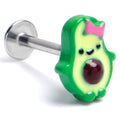 BodyCandy 16G 5/16 Cutie Avocado Labret Monroe Tragus — main product shot
