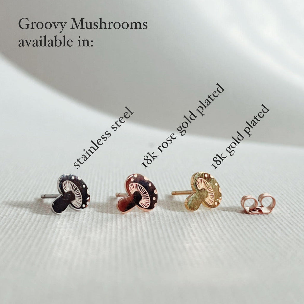 Groovy, funky & fun set- 3 pairs of earring studs – Plant Dosage LLC, view 6
