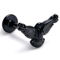 BodyCandy 16G 5/16 Black Raven Bird Labret Monroe Tragus — main product shot