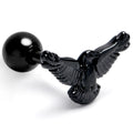 BodyCandy 16G 1/4 Black Raven Bird Cartilage Tragus Earring — main product shot