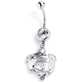BodyCandy Clear Gem Heart of Dragon Dangle Belly Ring — main product shot