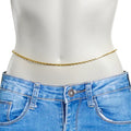 BodyCandy 27 Inch Gold Tone Luscious Links Stainless Steel Waist Chain — main product shot
