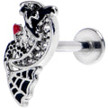 BodyCandy 16G 5/16 Clear Gem Crescent Moon Witch Labret Monroe Tragus — main product shot