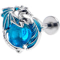 BodyCandy 16G 5/16 Blue Gem Heart of Dragon Labret Monroe Tragus — main product shot