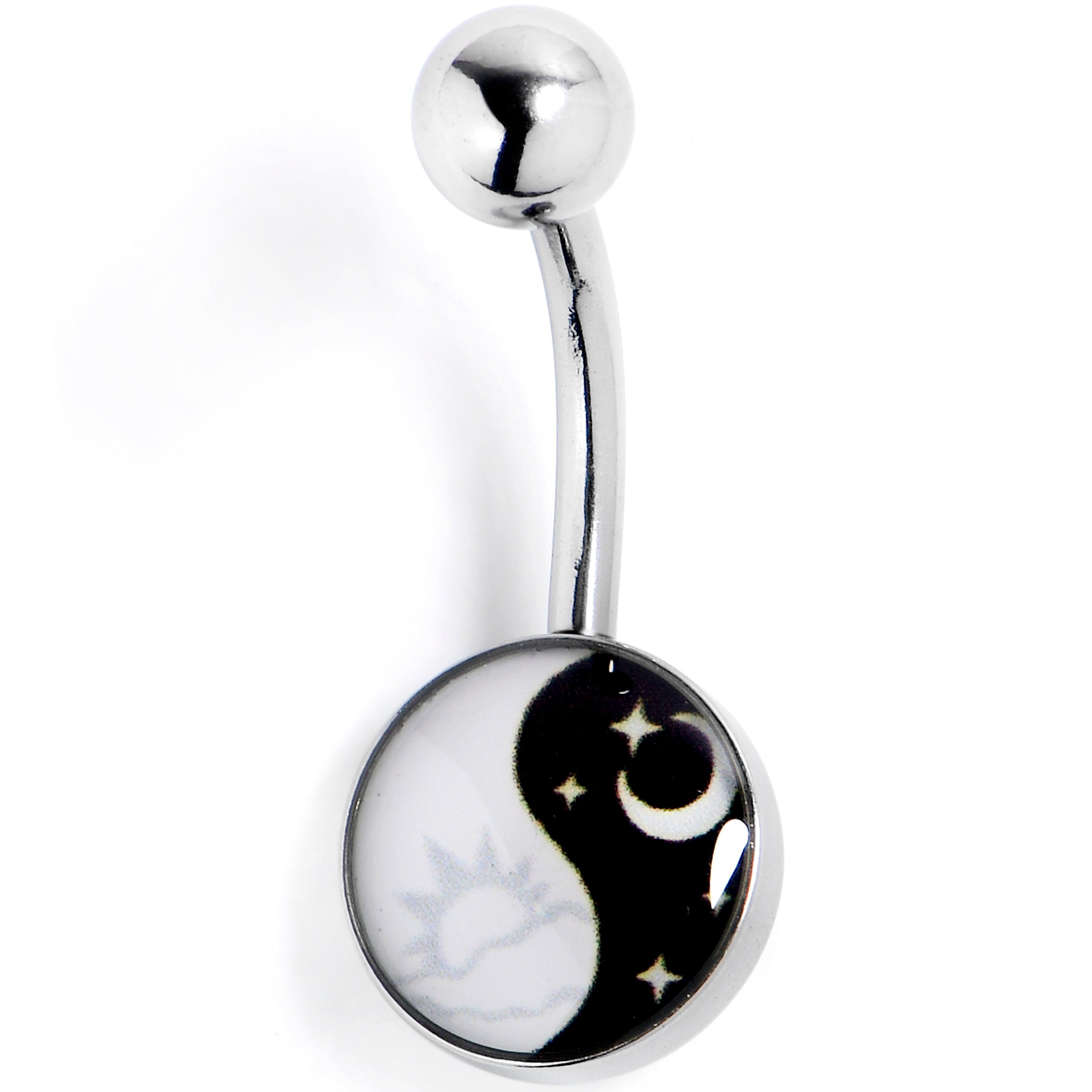 BodyCandy Night And Day Yin Yang Belly Ring — main product shot